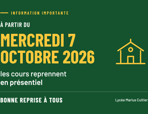 Reprise des cours en présentiel